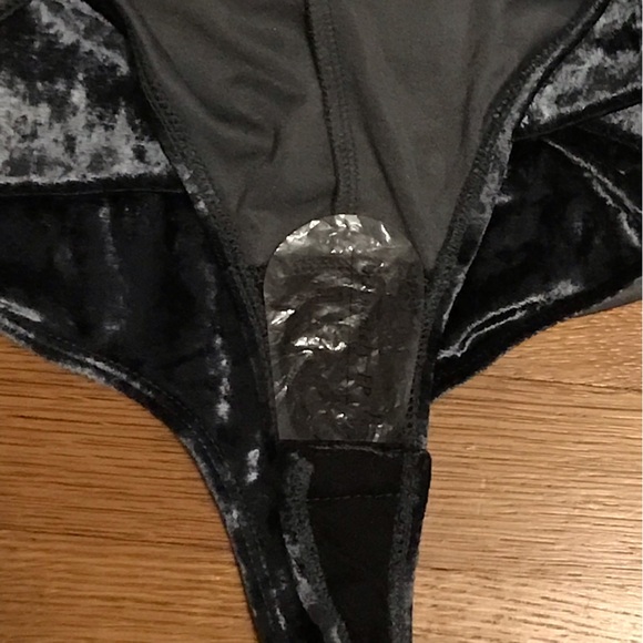 NWT Intimately by Free People Velvet Bodysuit in “Sunflower Seed” - Picture 6 of 7